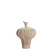 Light & Living Vaas deco 23x22x32,5 cm NEVANO mat donker bruin+crème