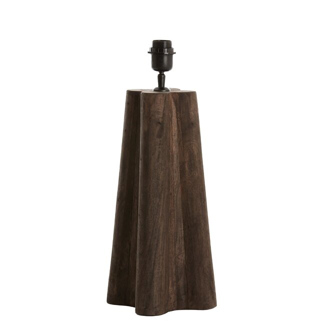 Light & Living Lampvoet 15x15x40 cm NAVELLI hout mat grijs-bruin