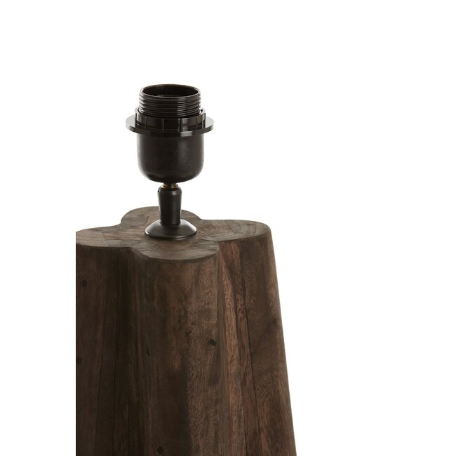 Light & Living Lampvoet 15x15x40 cm NAVELLI hout mat grijs-bruin