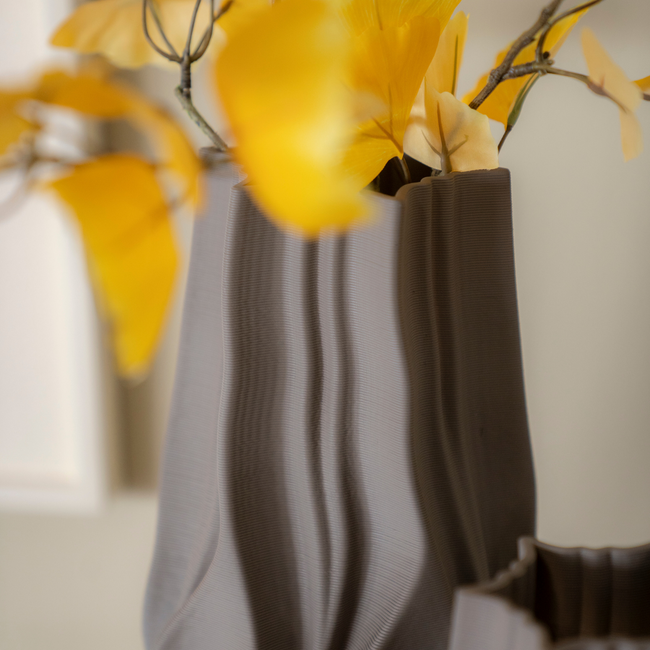 By-Boo Vaas Nove Large: 3D-Geprint Aardewerk (40 cm)