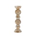 Light & Living Kaarsenhouder Ø9,5x34 cm ITINGA glas bubbel amber