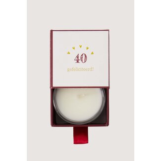 Zusss Geurkaarsglas in doosje 40 gefeliciteerd