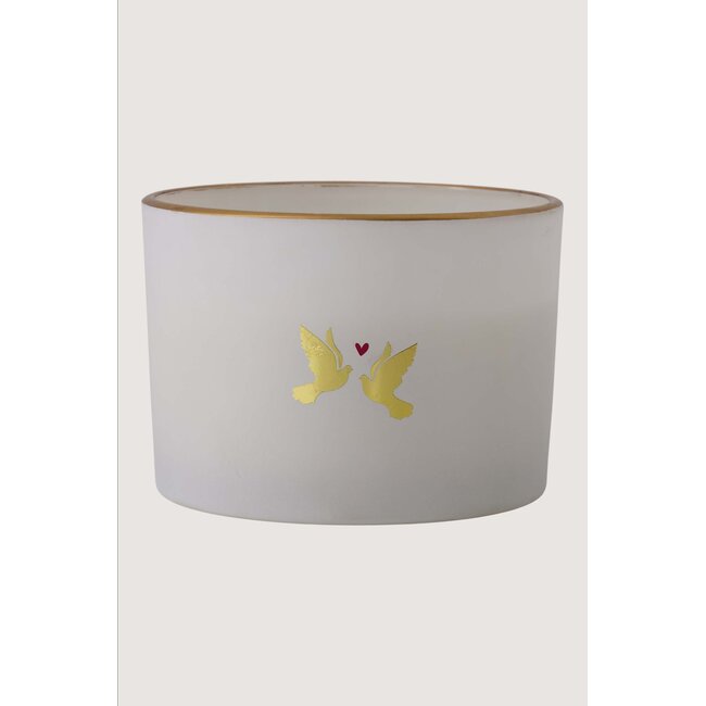 Zusss Geurkaars glas lovebirds