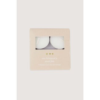 Zusss Waxinelichtjes in doosje een lichtpuntje