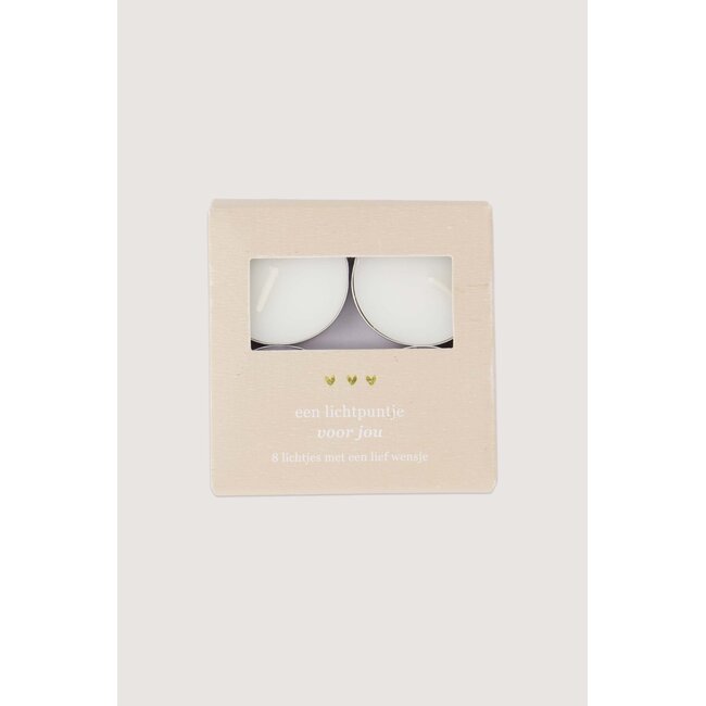 Zusss Waxinelichtjes in doosje een lichtpuntje