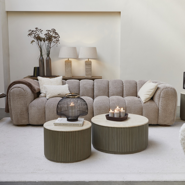 Riviera Maison Vicenza Lounge Sofa 3,5S Taupe