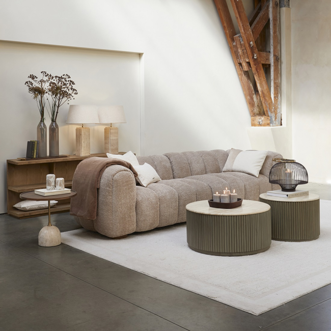 Riviera Maison Vicenza Lounge Sofa 3,5S Taupe