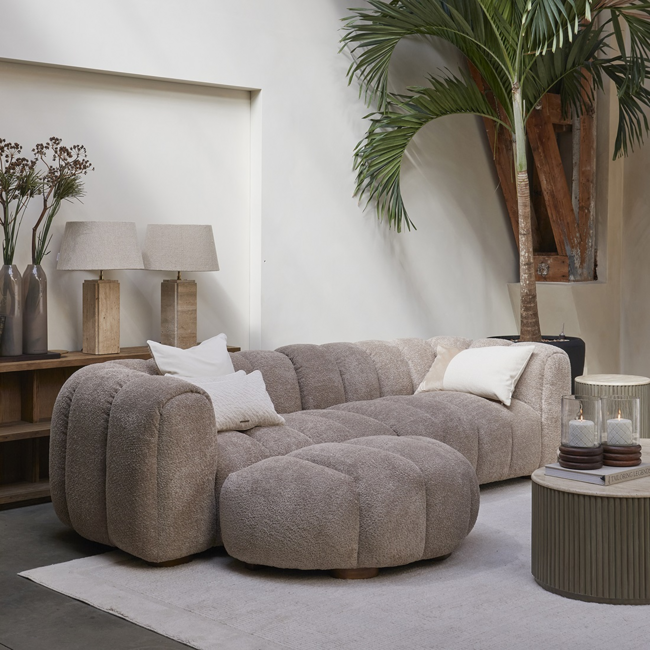 Riviera Maison Vicenza Lounge Sofa 3,5S Taupe