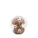 Light & Living Ornament Ø10x10 cm BREON glas bruin+crème