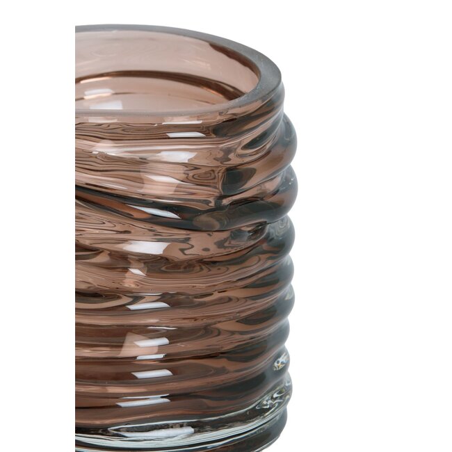 Light & Living Theelicht Ø11,5x10,5 cm MILYAN glas bruin