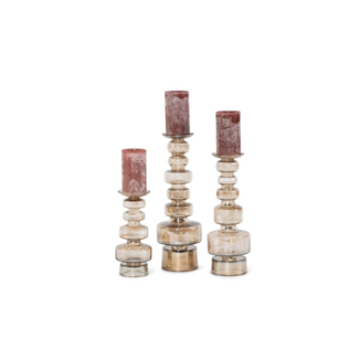 MD Glass Chandelier Brown Luster (Set van 3)