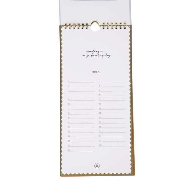 Zusss Verjaardagskalender lievelingsdag