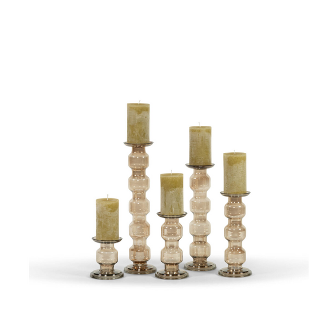 MD Glass chandelier rolls L, brown luster