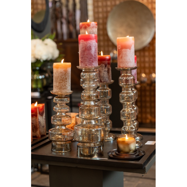 MD Glass Chandelier Brown Luster S