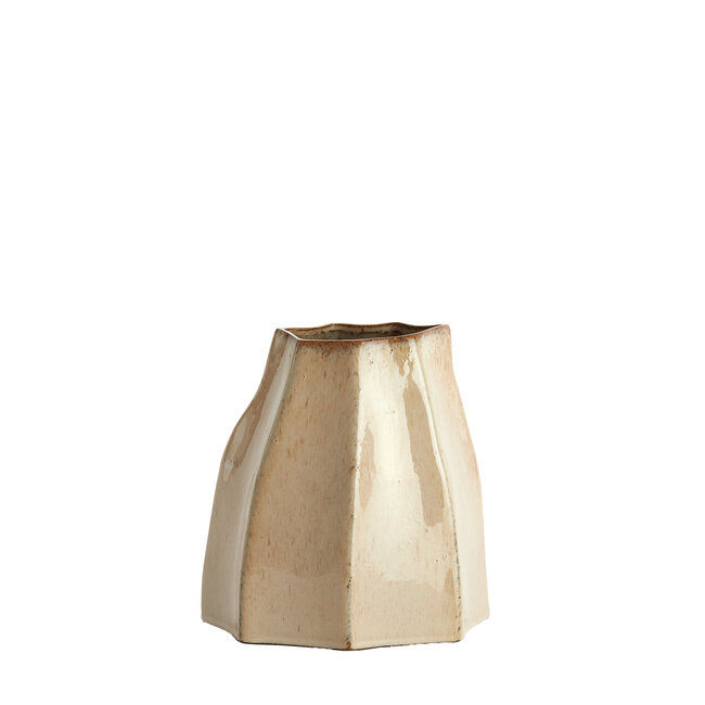 Light & Living Vaas Deco 25,5X22X27 Cm Chiado Glans Beige