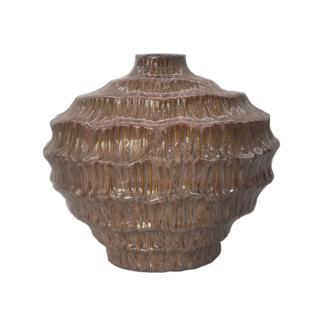 Colmore Vaas OMAR ceramic 33x21x28cm mixed brown Colmore Vaas OMAR ceramic 33x21x28cm mixed brown