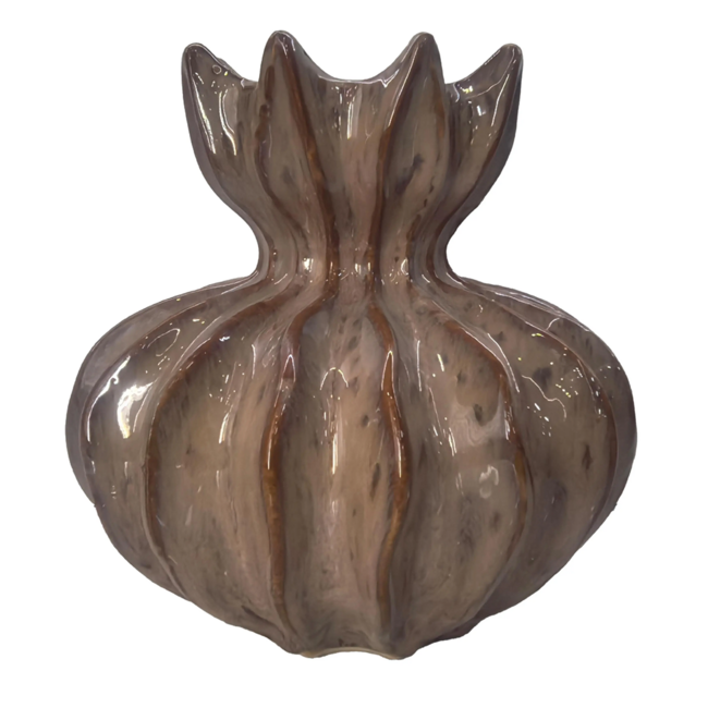 Colmore Vaas ELSA ceramic Ø20x21cm mixed brown
