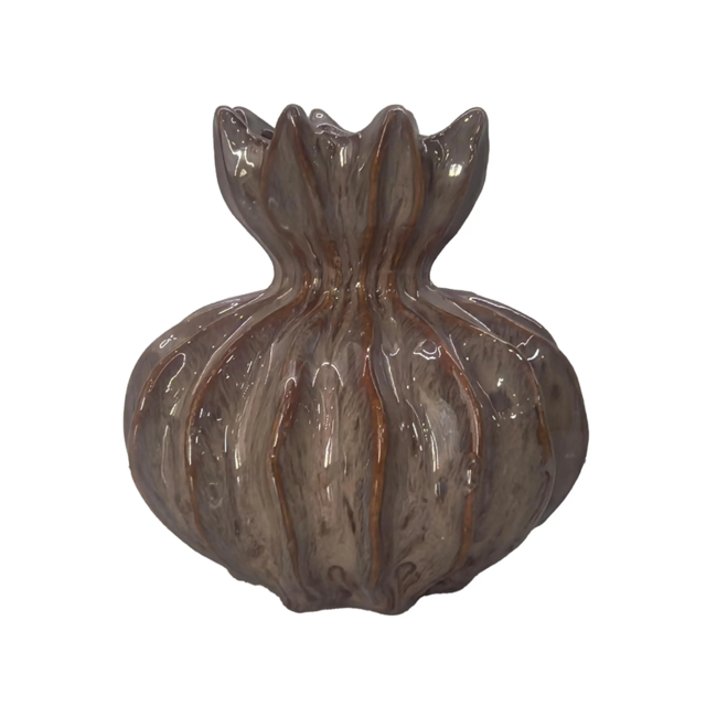Colmore Vaas ELSA ceramic Ø17x17cm mixed brown