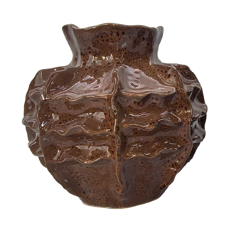 Colmore Vaas FINN ceramic Ø26x24cm brown
