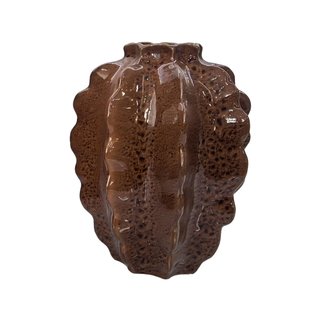 Colmore Vaas OSCAR ceramic Ø23x29cm white brown