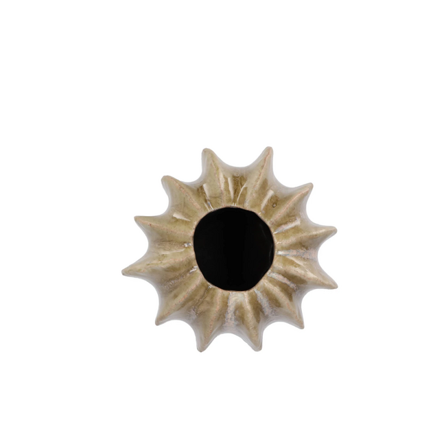Daan Kromhout Dion brown vase structure 17x17x18cm