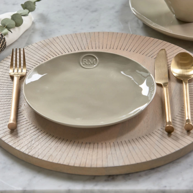 Riviera Maison Ontbijtbord, Portofino, flax