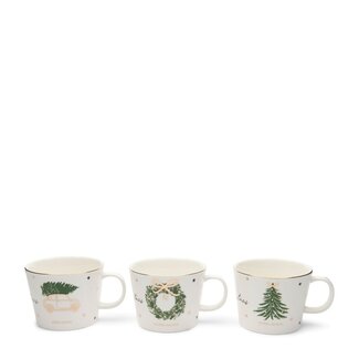 Riviera Maison Joyful Christmas Mug Set of 3