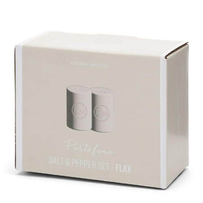 Riviera Maison Portofino Salt & Pepper Set flax
