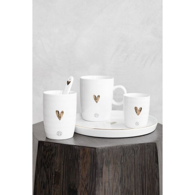 Zusss Koffiemok goud hartje