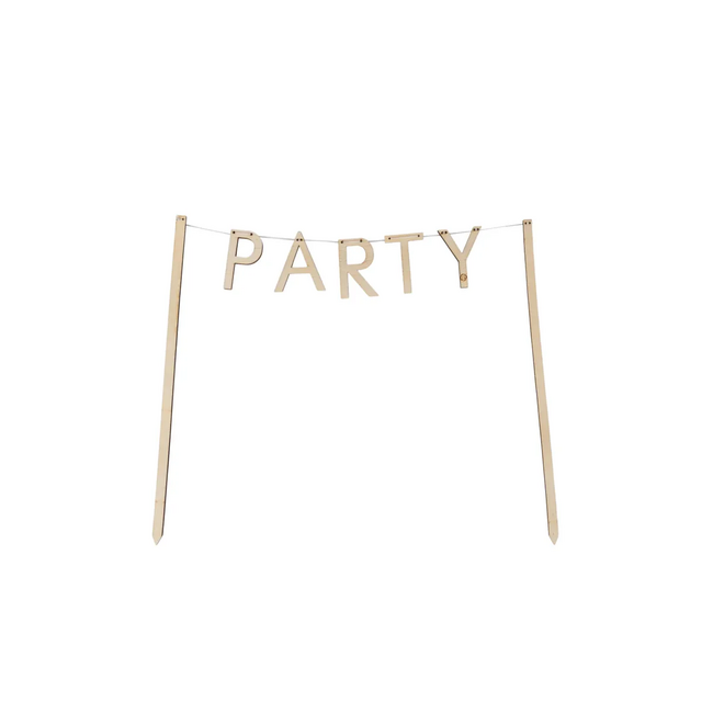 Zusss Houten taartslinger party 18cm