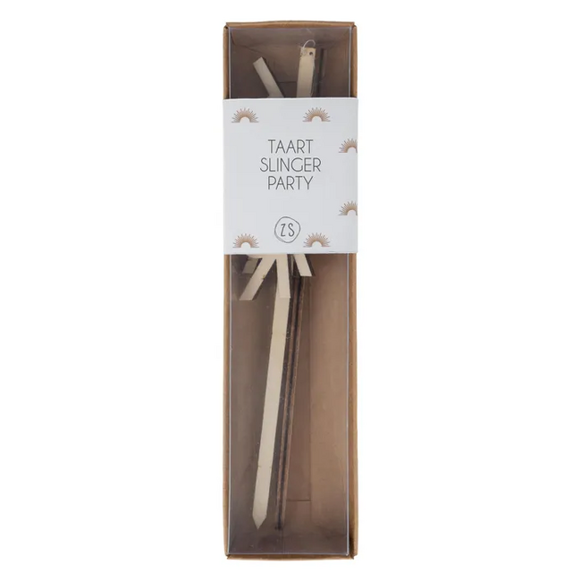 Zusss Houten taartslinger party 18cm