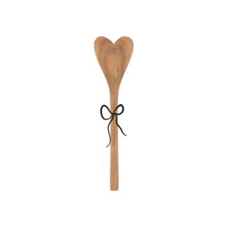 Zusss Houten lepel hartje donkerbruin