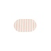 Zusss Serveerschaal serveerschaal streep 20x11,5cm wit/roze