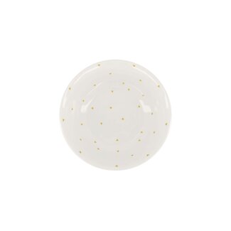 Zusss Schaal melamine hartjes M wit/oker