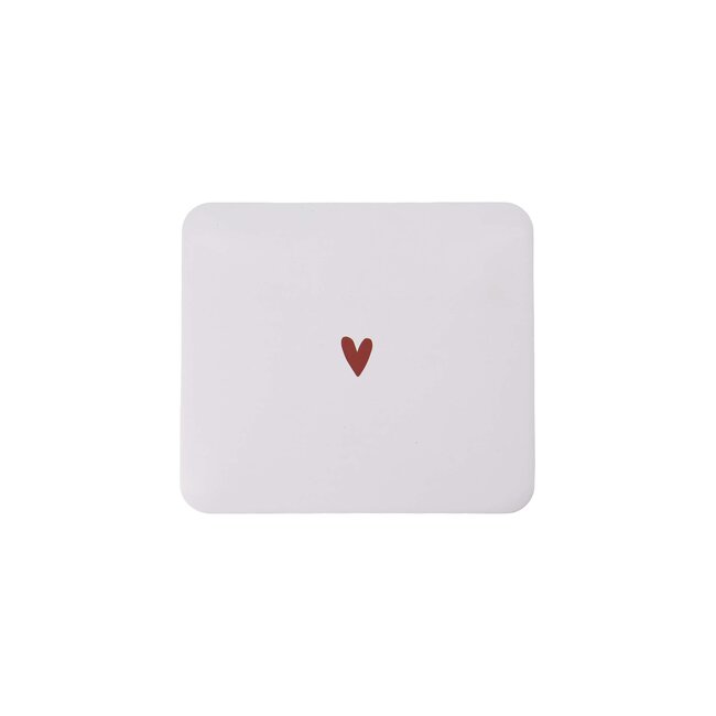 Zusss Koekblik hartje rood/grijs/groen