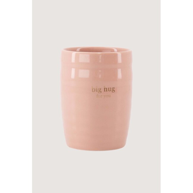 Zusss Koffiemok big hug for you roze/oker