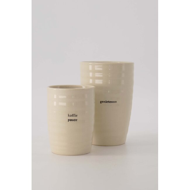 Zusss Koffiemok koffie pauze zand