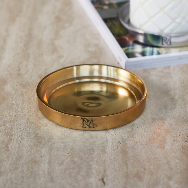 Riviera Maison Kaarsenplateau RM Maxime Candle Platte L, Goud