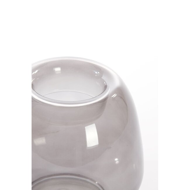 Light & Living Tealight Ø20x18 cm NURIA smoked glass