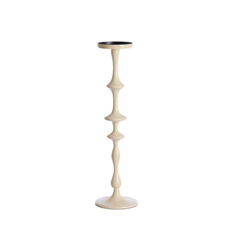 Light & Living Kaarsenhouder Ø14x51 cm VICARI glans crème