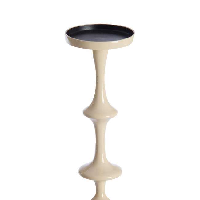 Light & Living Kaarsenhouder Ø14x51 cm VICARI glans crème