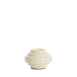 Light & Living Theelicht Ø11x7,5 cm WANHATI glans crème