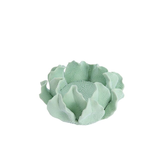 Light & Living Theelichthouder Ø13x7 cm KOZANI porselein mint groen