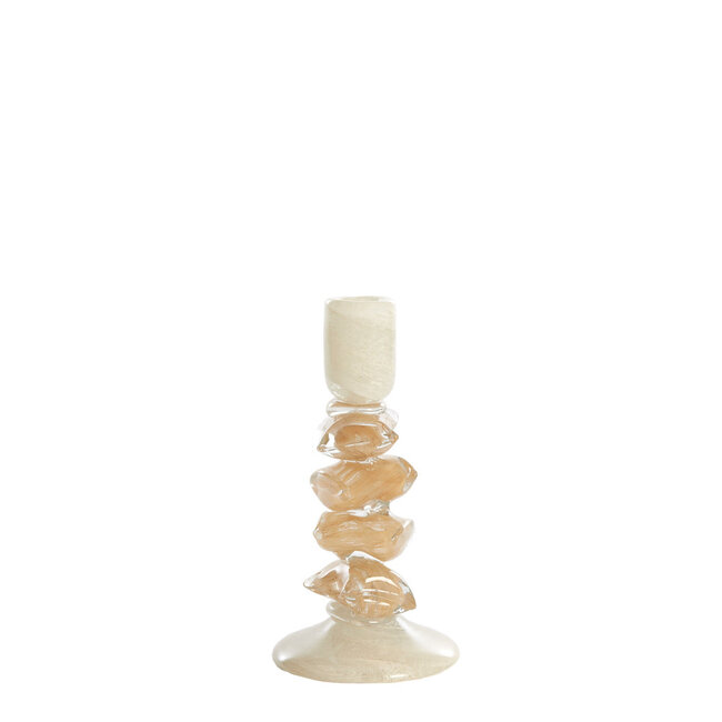 Light & Living Kandelaar Ø11,5x23 cm ESTINA crème+bruin