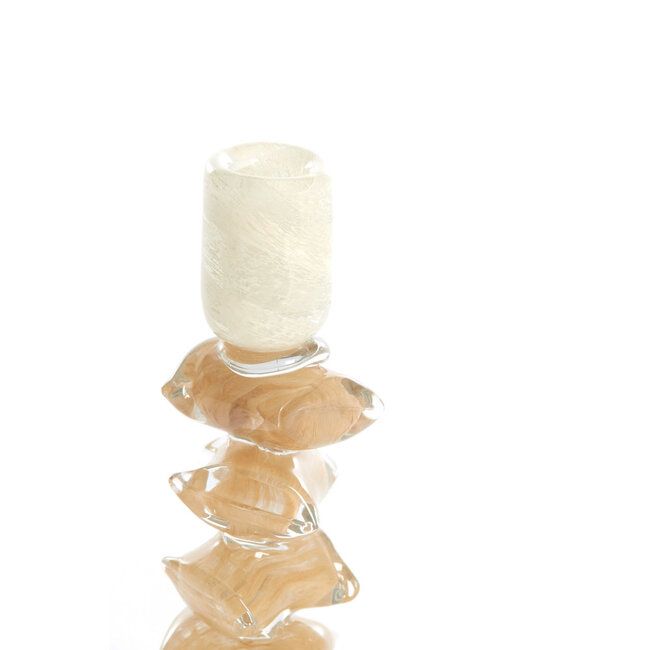 Light & Living Kandelaar Ø11,5x23 cm ESTINA crème+bruin