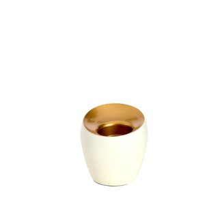 Light & Living Theelicht Ø9x9 cm VEROLI mat crème+goud