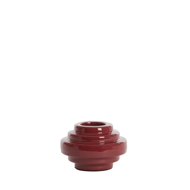 Light & Living Theelicht Ø11x7,5 cm WANHATI glans Burgundy