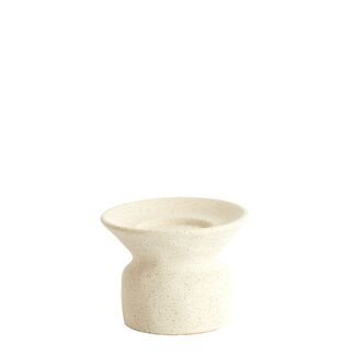 Light & Living Kaarsenhouder Ø12x9 cm ATRANI keramiek mat crème