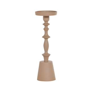 Colmore Kandelaar ALU RAW/TAUPE 11x11x35 Colmore Kandelaar ALU RAW/TAUPE 11x11x35
