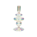 Voile Glazen Kandelaar met Parlemoer Effect – 20 cm